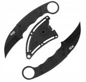 Nóż SOG Gambit Blackout karambit taktyczny wojskowy Pazur stal etui czarny