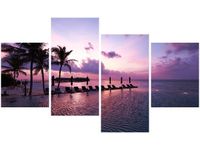 OBRAZ DRUK MAGICZNY ZACHÓD SŁOŃCA MALEDIWACH