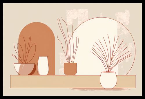 Plakat 45x30cm Widok Roślin na Arena.pl