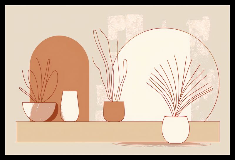 Plakat 45x30cm Widok Roślin zdjęcie 2