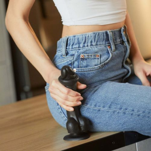 sliding skin realistic dildo black s na Arena.pl