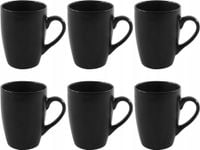 KUBKI x6 CZARNY KUBEK 300ml DO KAWY HERBATY Black