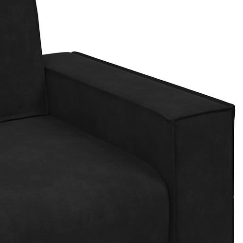 Sofa Fotel Czarny 59 cm Aksamit na Arena.pl