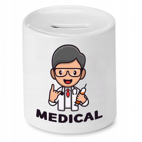 Skarbonka Dla Lekarza Doktora Medical Prezent Z Nadrukiem Ze Zdjęciem na Arena.pl