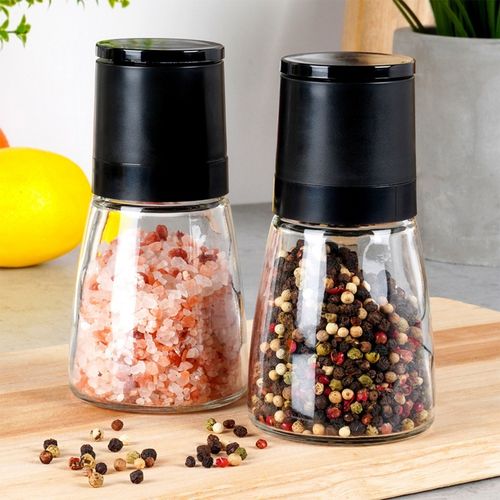 zestaw ręcznych młynków do pieprzu i soli szklanych 259607 na Arena.pl
