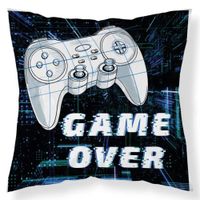 Poszewka ozdobna 3D  40x40cm GAME OVER MF025