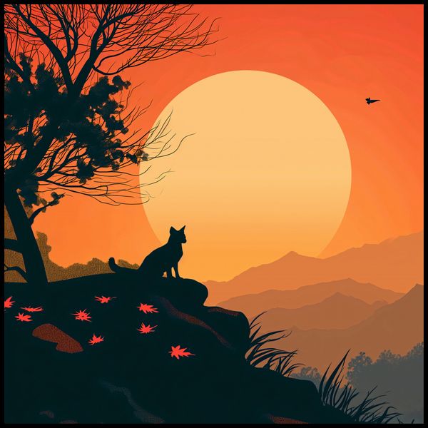 Plakat 100x100cm Kocie Wzgórze zdjęcie 2