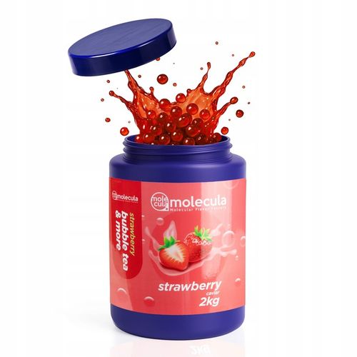 Molecula - KULKI do BUBBLE TEA - 2kg - MOLEKULARNY KAWIOR - TRUSKAWKA na Arena.pl