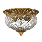 Lampa sufitowa Plantation HK-PLANTATION-FS-BB Hinkley przezroczysta mosiądz