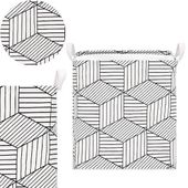 Kosz do przechowywania zabawek i ubrań pojemnik z uszami biało-czarny