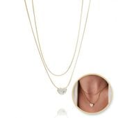 naszyjnik stal szlachetna pozłacana 14k złotem nst1488