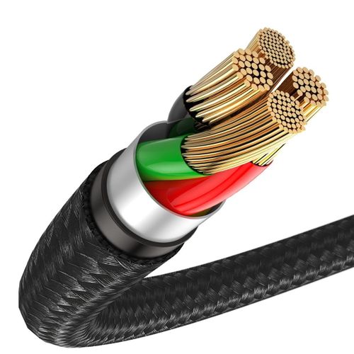 Baseus halo data cable USB For Type-C 3A 0.25m Black na Arena.pl