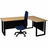 BIURKO NAROŻNE LOFTOWE Z BLENDAMI DUŻE STABILNE GRUBY BLAT KOLORY