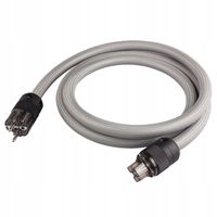 2X KABEL PRZEWÓD ZASILAJĄCY SCHUKO IEC C13 TAGA HARMONY STPC-TS SILVER 1,5m
