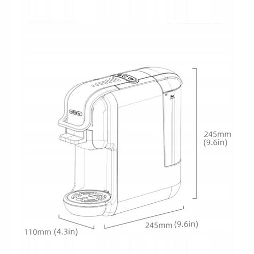 HiBREW H2B 5w1 ekspres do kawy 19Bar ekspres do espresso kompatybilny na Arena.pl