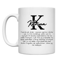 KUBEK Z IMIENIEM "KARINA" Wzór - Klasyczny 330 ml
