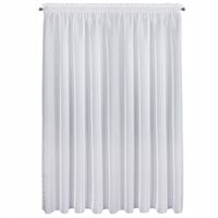 Firana gotowa na taśmie ALIA 350x270 biała gładka błyszcząca nić