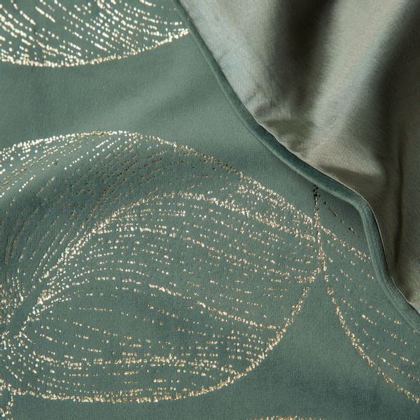 Bieżnik dekoracyjny/ szarfa BLINK-16 35x180 c.miętowy w duże liście zdjęcie 5