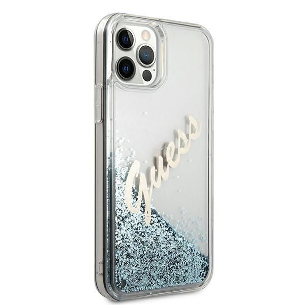 Guess GUHCP12LGLVSBL iPhone 12 Pro Max 6,7" niebieski/blue hardcase zdjęcie 4