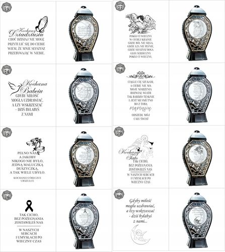 DUŻY Znicz personalizowany z datą napisem tekstem imieniem unikalny na Arena.pl