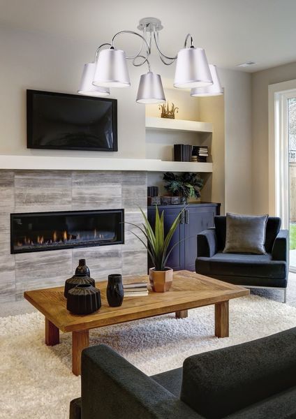 Luk zwis 5x40W E14 chrom zdjęcie 3