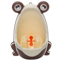 PISUAR ŻABKA BRĄZOWA ŻABA MOCOWANY NA PRZYSSAWKI DO ŚCIANY DO WC