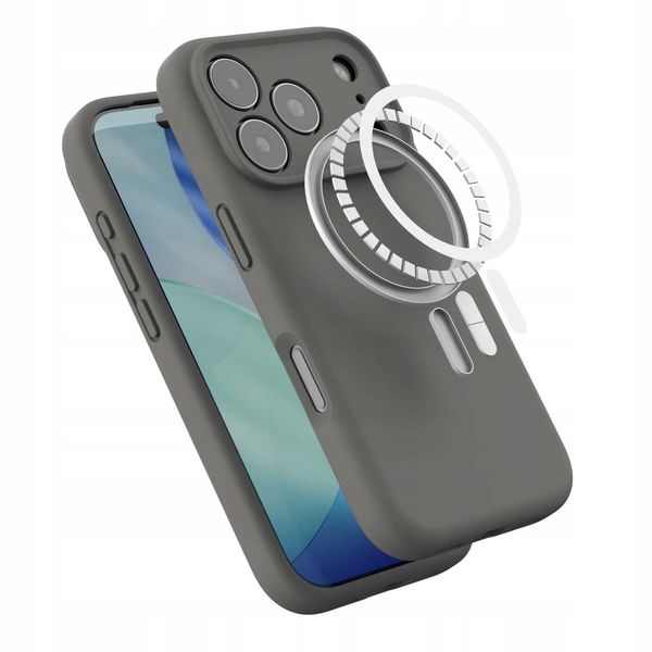Spacecase Silicone Mag Iphone 17 Pro Gray zdjęcie 5