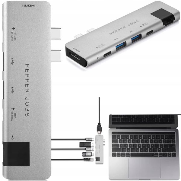 Pepper Jobs - TCH-MBP7 Plus USB-C Adapter zdjęcie 1