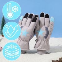 Rękawiczki Pięciopalczaste Ortalionowe Ciepłe Grube Dla Chłopca Rękawice