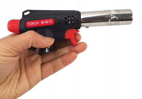 PALNIK GAZOWY TORCH M-961C + 4x NABÓJ KARTUSZ ALPEN CAMPING 400ml na Arena.pl