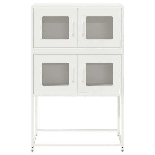 Komoda biała 68x39x107 cm stal na Arena.pl