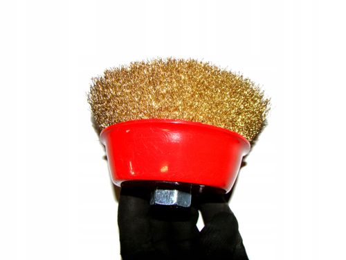 SZCZOTKA DRUCIANA 125mm M14 MOSIĄDZOWANA CZOŁOWA na Arena.pl