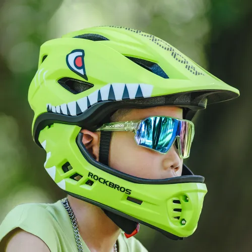 kask rowerowy rockbros tt-32004 shark dziecięcy z odpinaną szczęką na Arena.pl