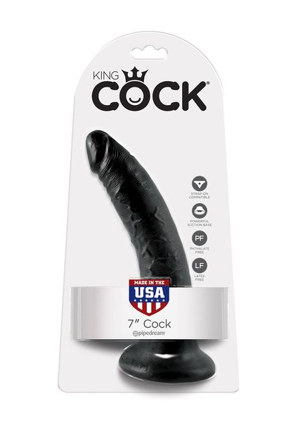 Dildo-Cock 7 Inch Black zdjęcie 1