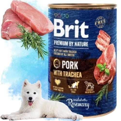 mokra karma dla psa z wieprzowiną brit premium by nature 400g pork &trachea na Arena.pl
