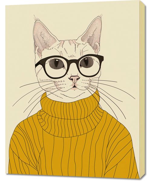 Obraz 70x90cm Intelektualista zdjęcie 1