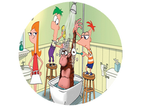 Opłatek na tort Fineasz i Ferb