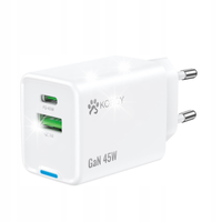 Ładowarka sieciowa Korgy K-AC45-AC-B 18W PD45W USB-A USB-C