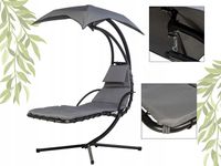 Nowoczesny fotel wiszący bujany HUŚTAWKA bujak ogrodowy MALIBU