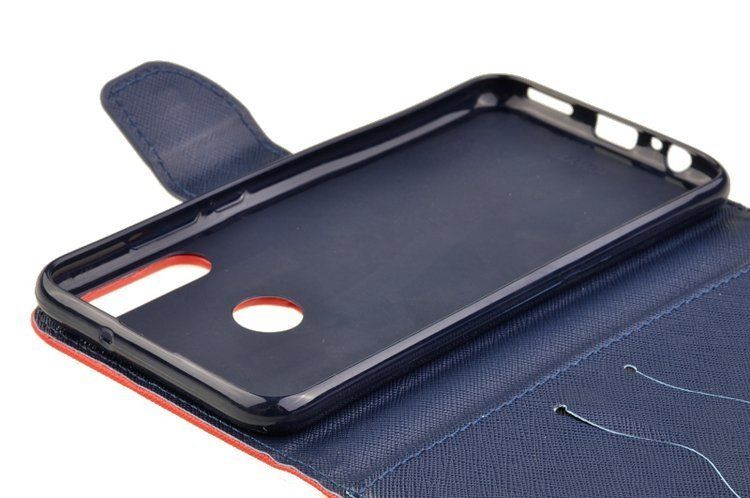 Etui portfel Fancy Case do Huawei P40 Lite E / Y7p czerwony zdjęcie 5