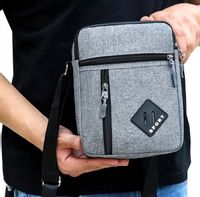 Męska Saszetka torba torebka przez ramię sportowa  T110_Szary