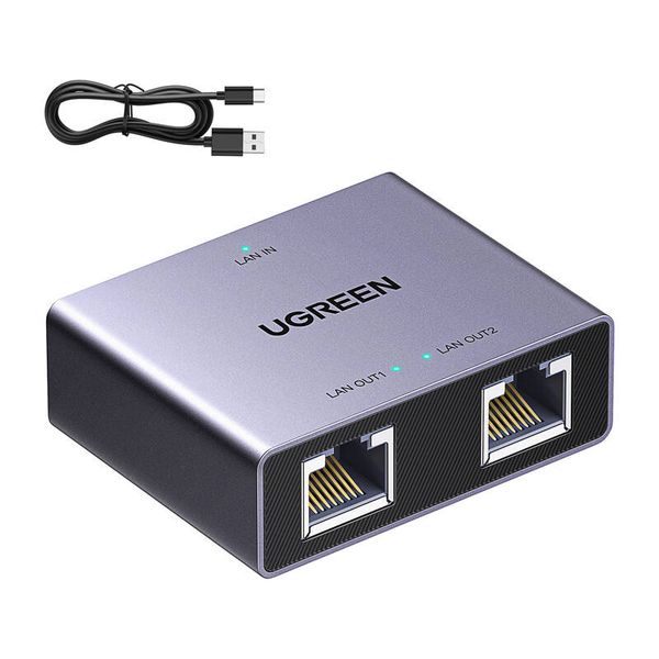 adapter rozgałęźnik ethernet ugreen nw301 (1x2) zdjęcie 4