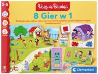 uczę sie bawiąc 8 gier w 1 clementoni 4145