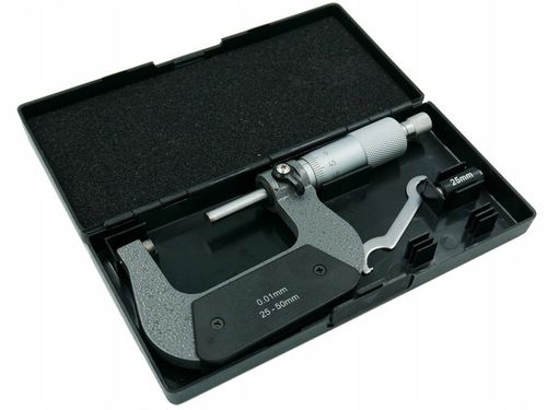 MIKROMETR ZEWNĘTRZNY 25-50 / 0,01 mm ANALOGOWY NONIUSZOWY - IV2550 na Arena.pl