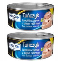 Helcom Tuńczyk kawałki w oleju roślinnym 170g x 2 sztuk