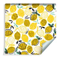 Tapeta Do Kuchni - Cytryny w Stylu Skandynawskim