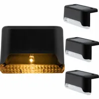 4x Lampa Solarna LED OPRAWA SCHODOWA Ogrodowa na Barierki Taras + Czujnik