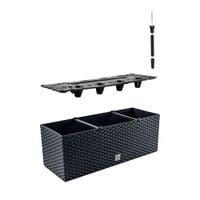 DONICZKA x4 DONICA BALKONOWA SKRZYNKA RATAN SYSTEM