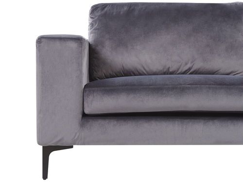 Sofa Welurowa Szara Vadstena na Arena.pl