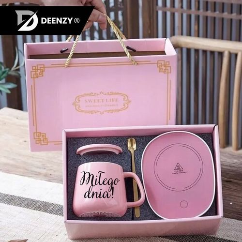 PODGRZEWACZ DO KUBKA KAWY HERBATY ZESTAW 5w1 Kubek z Podgrzewaczem + na Arena.pl